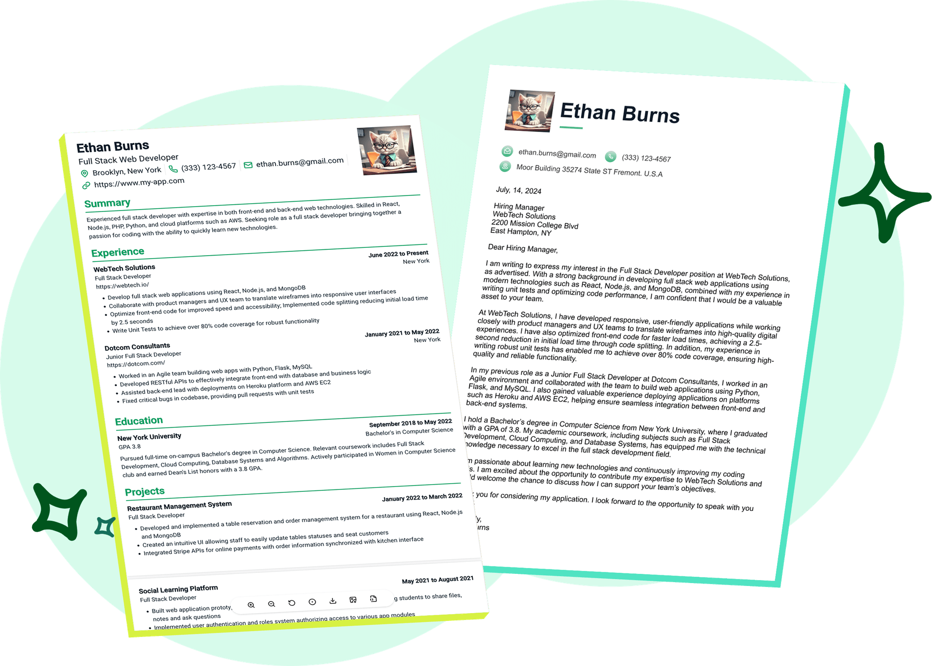 Cover Letters, Resumes, CVs—All in One Place